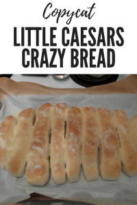 Skip the take out and try this delicious take on Little Caesar's Crazy Bread. Easy to make even on weeknights! #Foodie #CrazyBread #Recipes #MakeAtHome