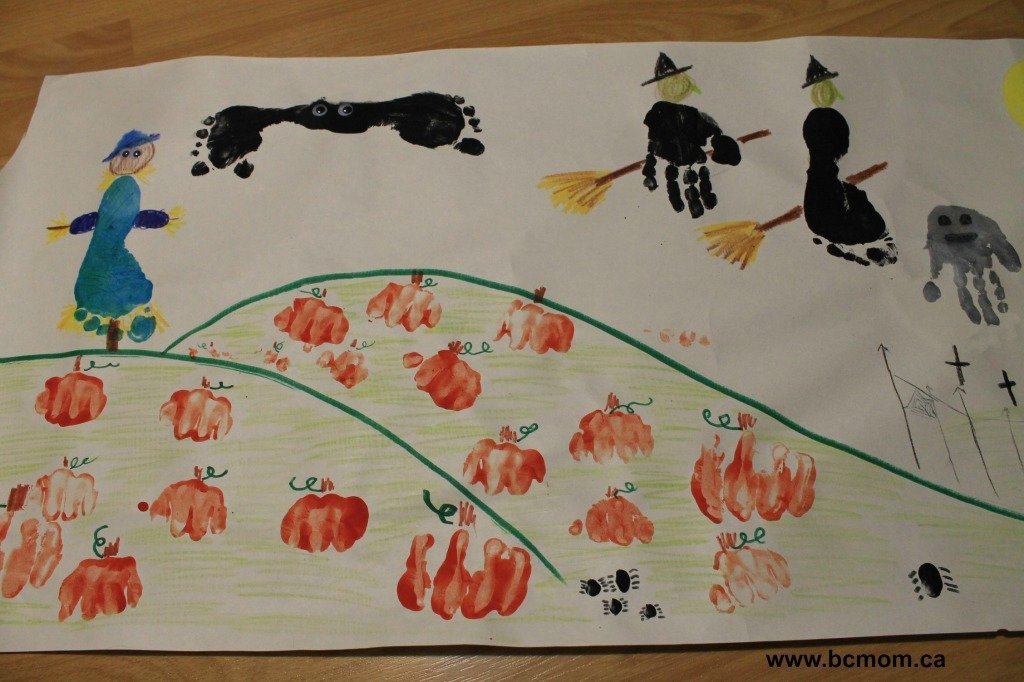 Hand & Footprint Halloween Craft